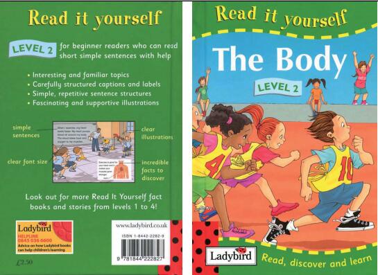 少儿英语学习资源：少儿英语杂志瓢虫Ladybird分级阅读《身体》下载